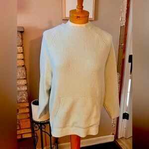 J. Jill Cream Cowl Neck Sweater with Textured Knit